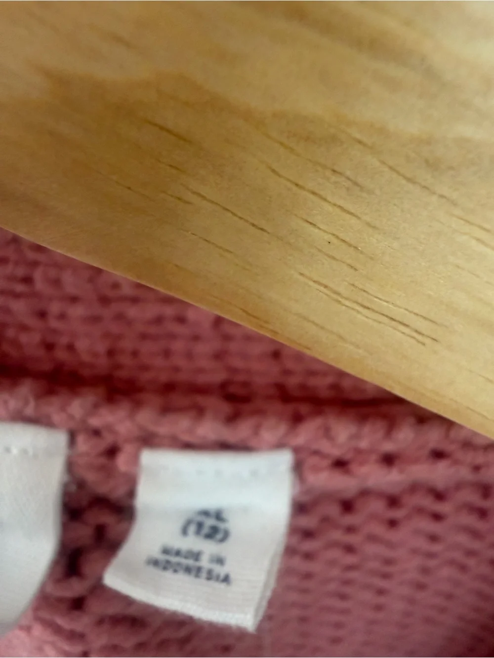 GAP Dusty Pink Button-Front V-Neck Cropped Sweater